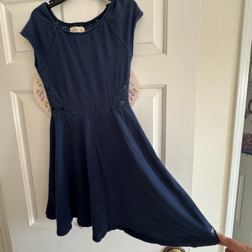 Hollister Gray Lace Detail Top